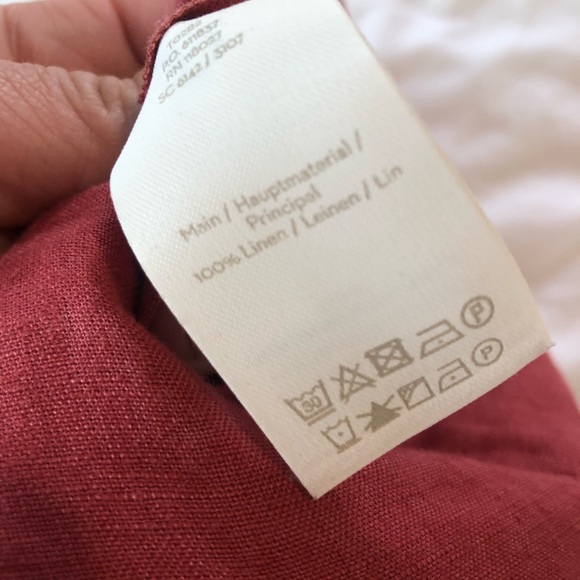 Boden linen Elegant Red Wide-Leg Pants Long EUC 2009 - Picture 4 of 10